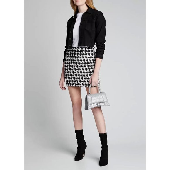 L'AGENCE Dresses & Skirts - L'AGENCE Livia Houndstooth Mini Skirt